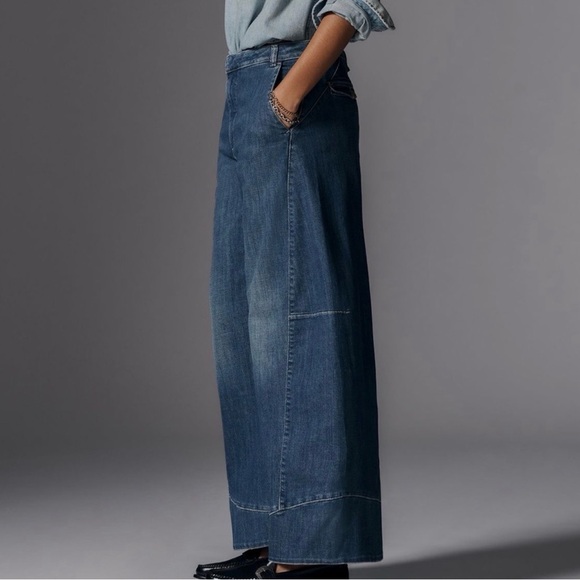 Pilcro Full Curve High-Rise Wide-Leg Jeans Women’s Size 30 - Picture 3 of 12